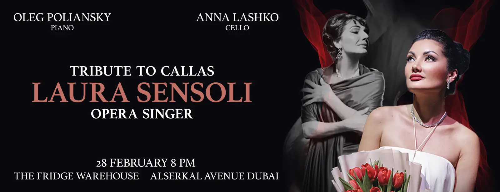 Opera Concert Tribute to Maria Callas at The Fridge Warehouse in Dubai