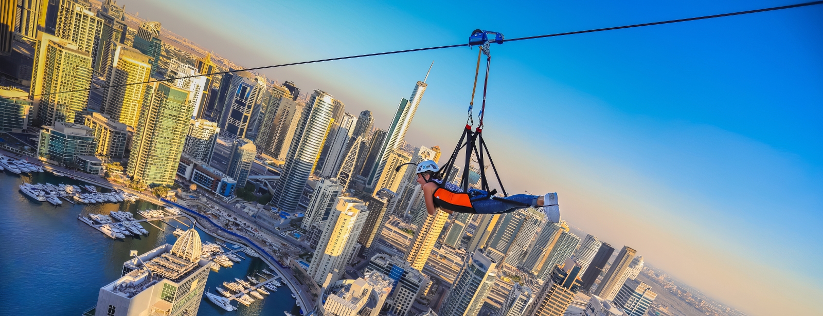 XLine Dubai Marina - The Longest Urban Zipline in The World