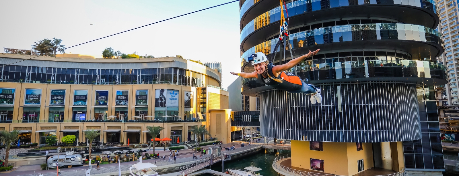 XLine Dubai Marina - The Longest Urban Zipline in The World