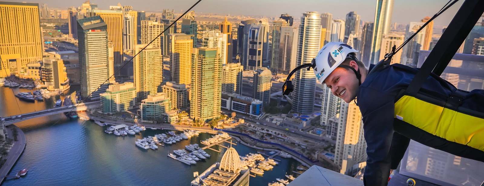 XLine Dubai Marina - The Longest Urban Zipline in The World