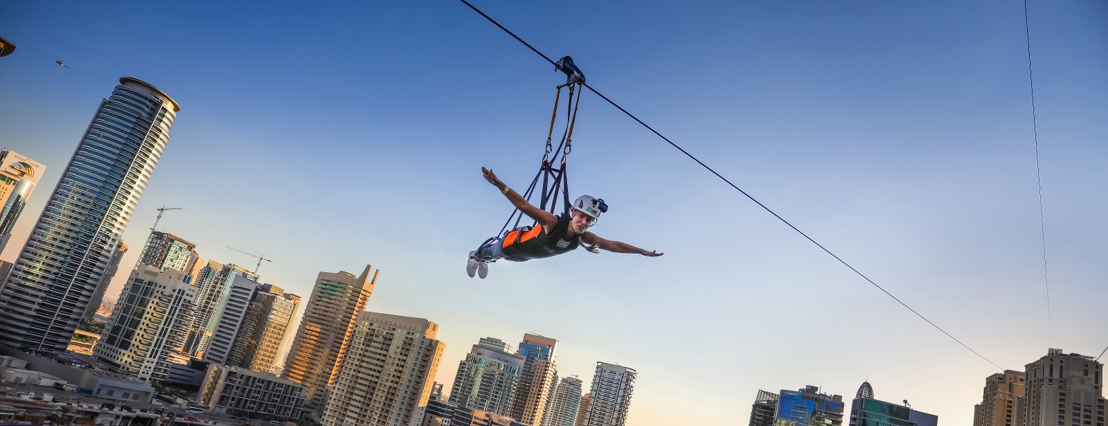 XLine Dubai Marina - The Longest Urban Zipline in The World