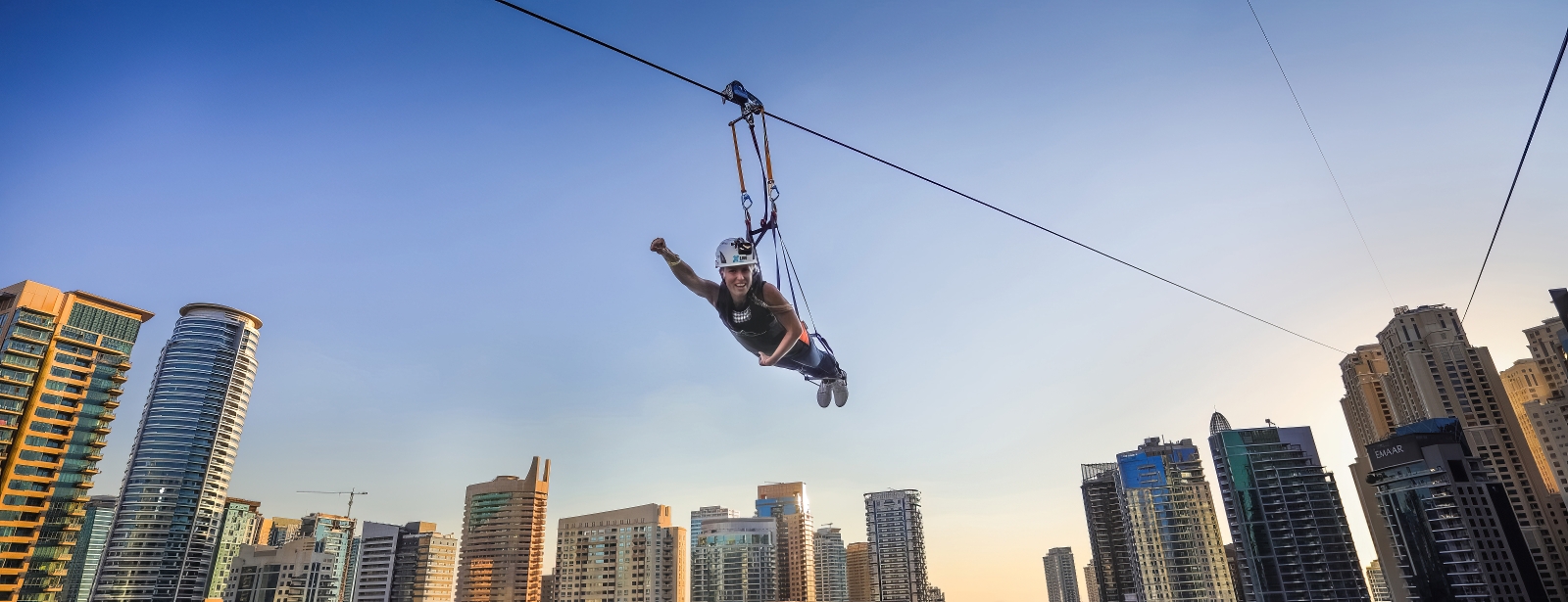 XLine Dubai Marina - The Longest Urban Zipline in The World