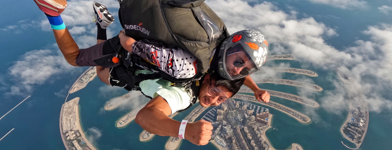 Tandem Skydive Palm Drop Dubai with Free Yacht Experience