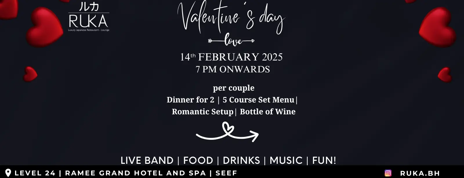 Valentine's Day at Ruka - Ramee Grand Hotel