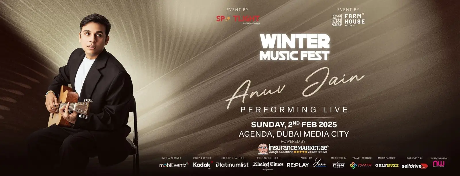 Anuv Jain live in Dubai at The Agenda , Dubai Media City