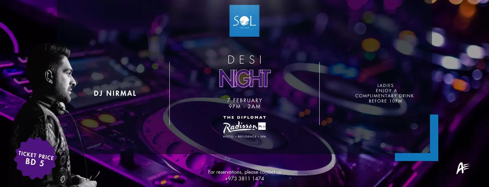Desi Night at Sol Lounge, The Diplomat Radisson Blu Hotel, Residence & Spa