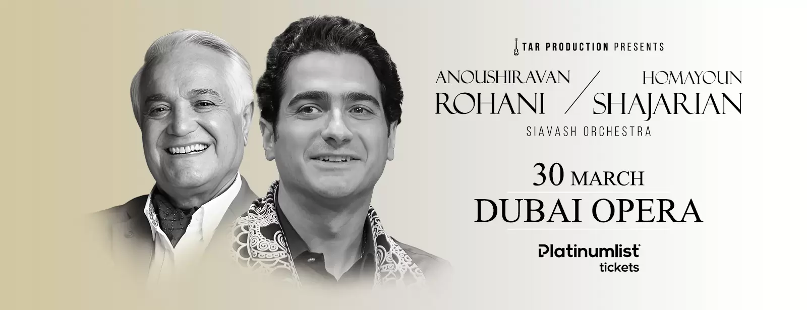 Homayoun Shajarian & Anoushiravan Rohani Live at Dubai Opera