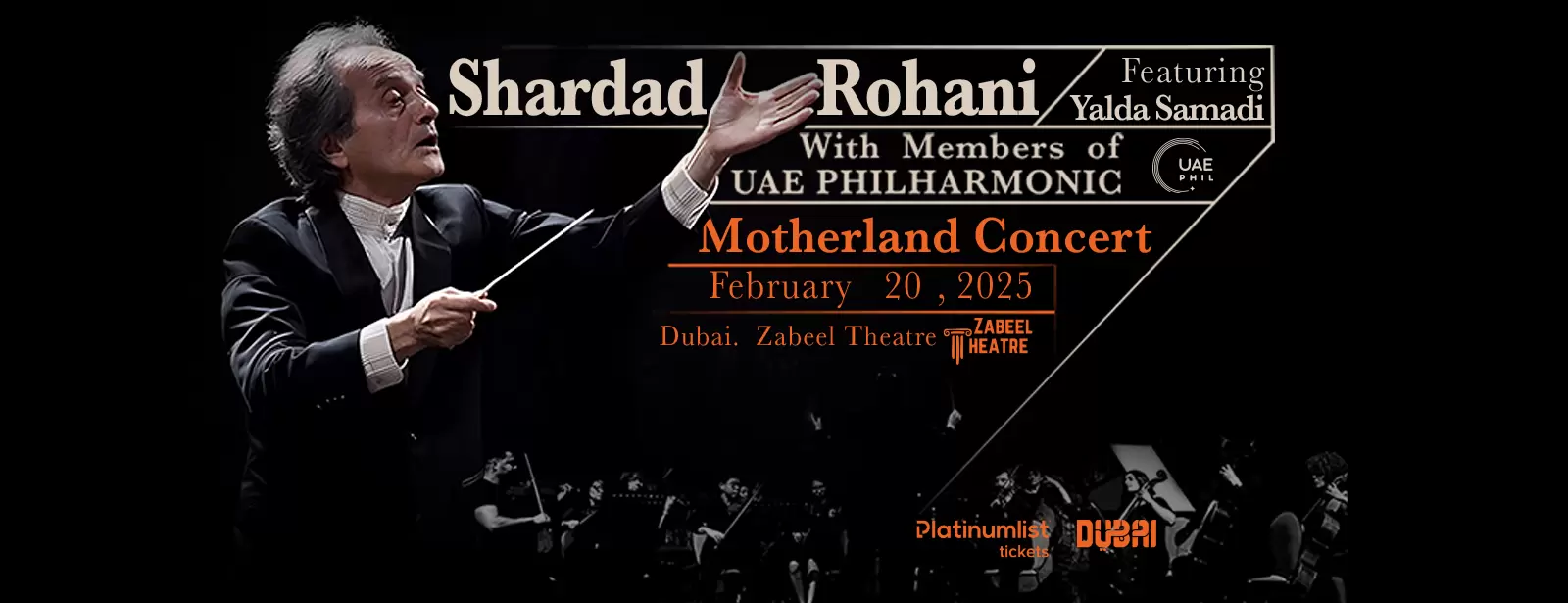 The Motherland Classical Concert by Shahrdad Rohani ft. Yalda Samadi at Zabeel Theatre in Dubai