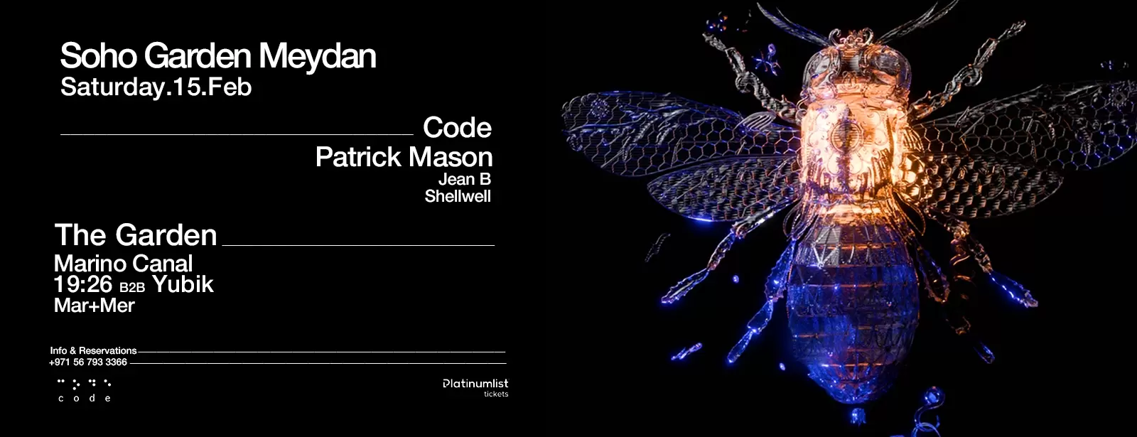 Patrick Mason, Marino Canal & 19:26 b2b Yubik at Soho Garden Meydan - Dubai