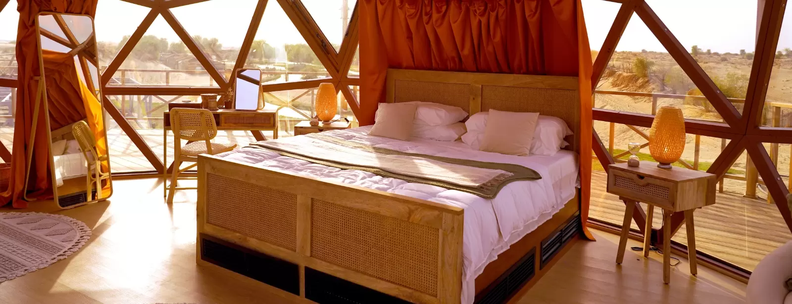 Al Marmoom Domes Desert Glamping & Dining experience in Dubai