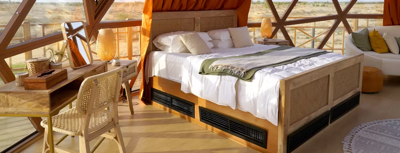 Al Marmoom Domes Desert Glamping & Dining experience in Dubai