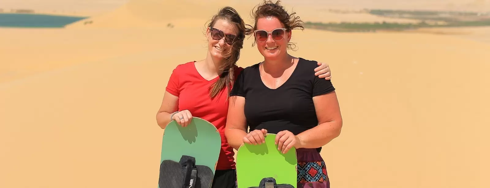 From Cairo: 4x4 Desert Safari with Sandboarding, Camel Ride, Magic Lake, and Lunch