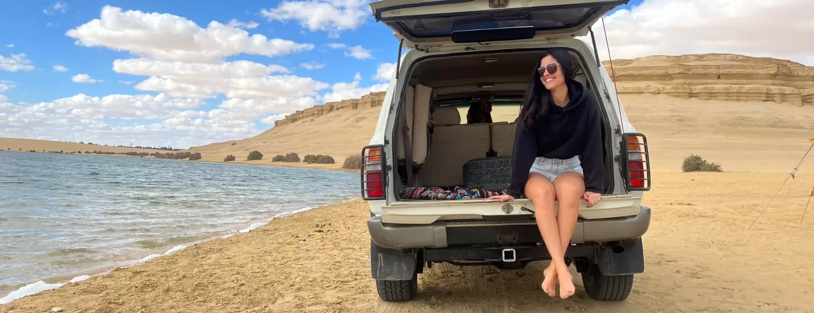 From Cairo: 4x4 Desert Safari with Sandboarding, Camel Ride, Magic Lake, and Lunch