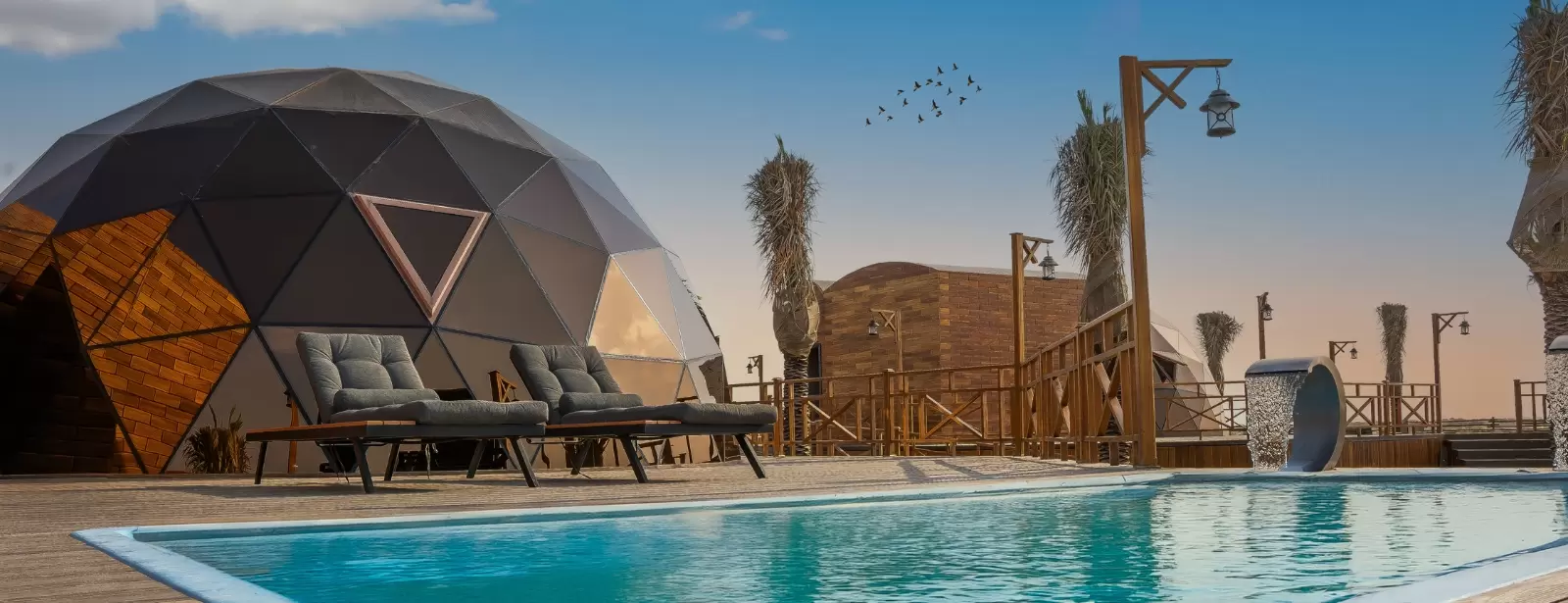 Al Marmoom Domes Desert Glamping & Dining experience in Dubai