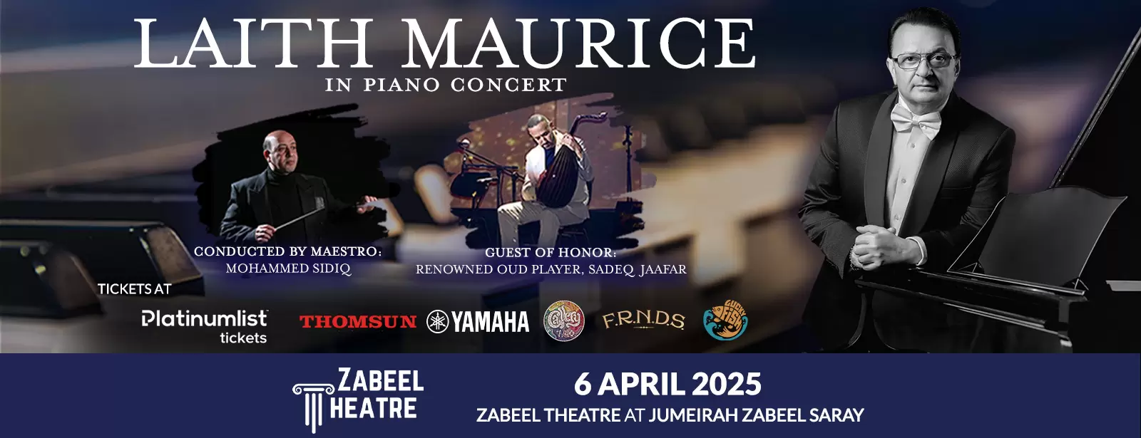Laith Maurice Michel Piano Concert at Zabeel Theatre in Dubai