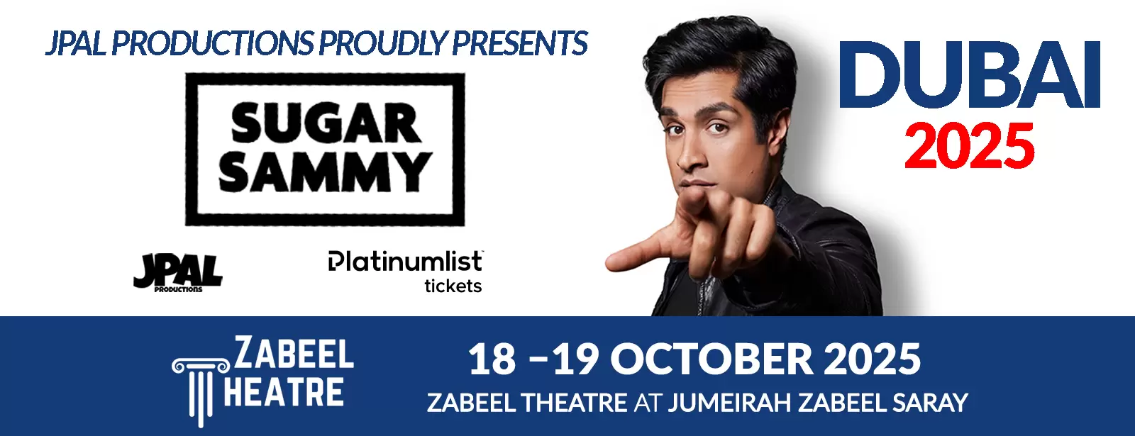 Sugar Sammy Live at Zabeel Theatre, Dubai