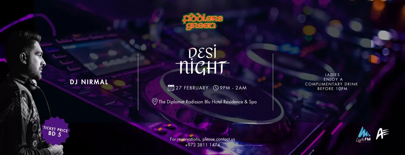 Desi Night at The Diplomat Radission Blu Hotel, Residence & Spa