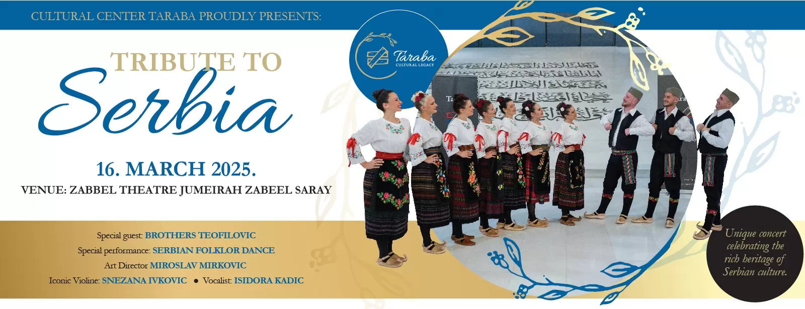 Tribute to Serbia at Zabeel Theatre in Dubai