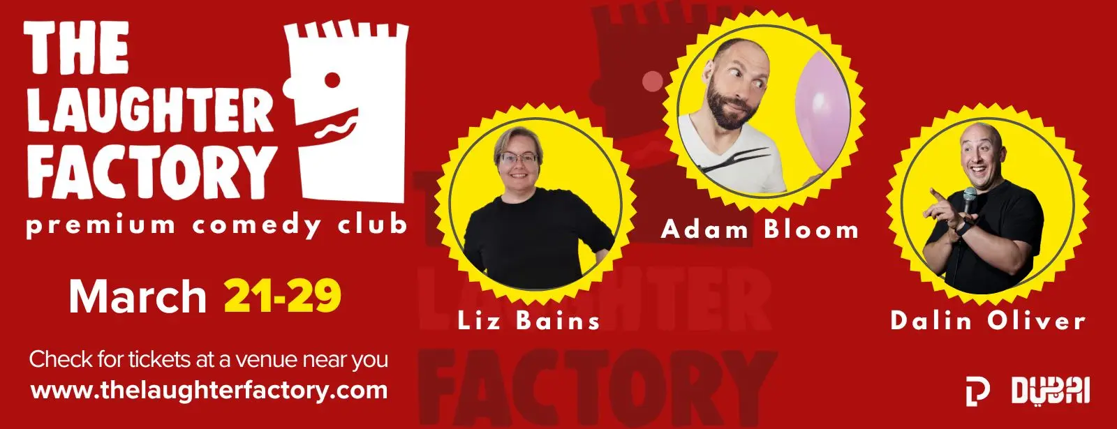 The Laughter Factory March 2025 in Dubai and Abu Dhabi