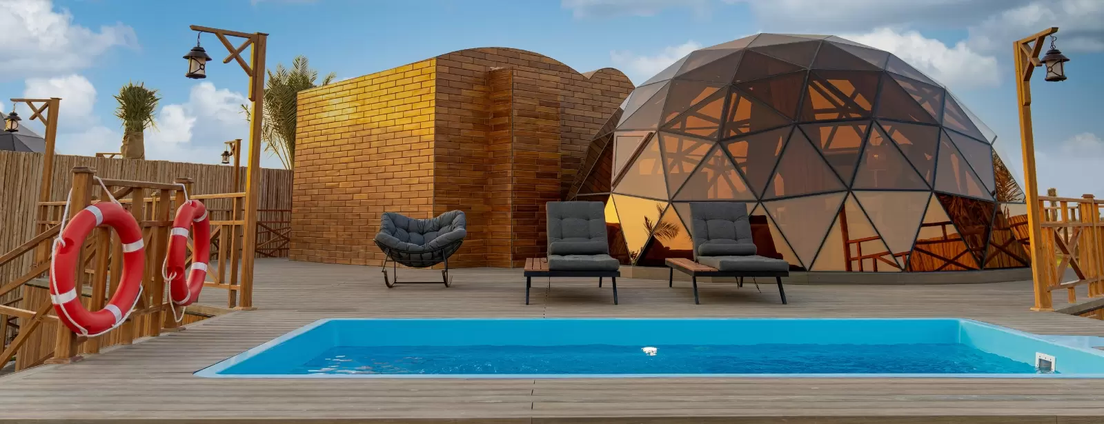 Al Marmoom Domes Desert Glamping & Dining experience in Dubai