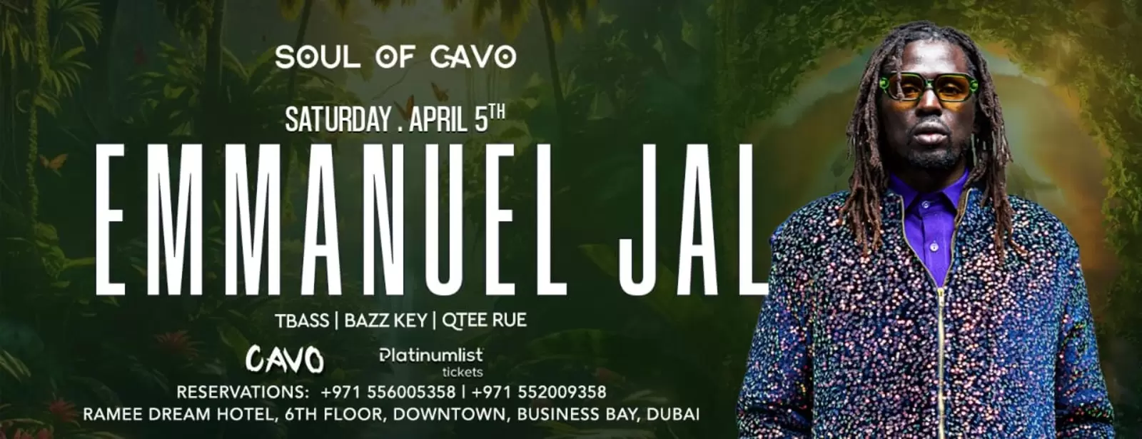 Soul of Cavo Presents Emmanuel Jal Live in Dubai