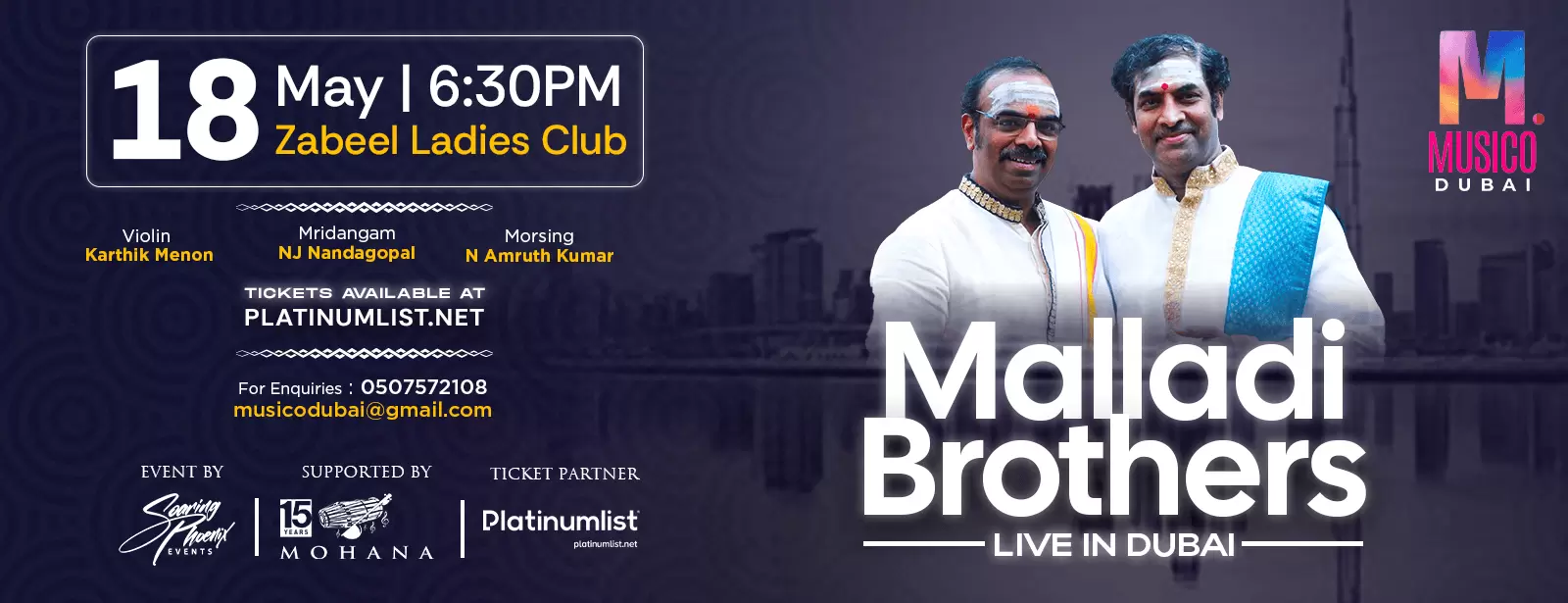 Malladi Brothers Live in Dubai