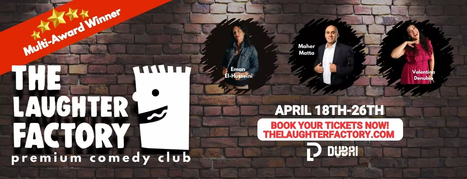 The Laughter Factory April 2025 in Dubai and Abu Dhabi