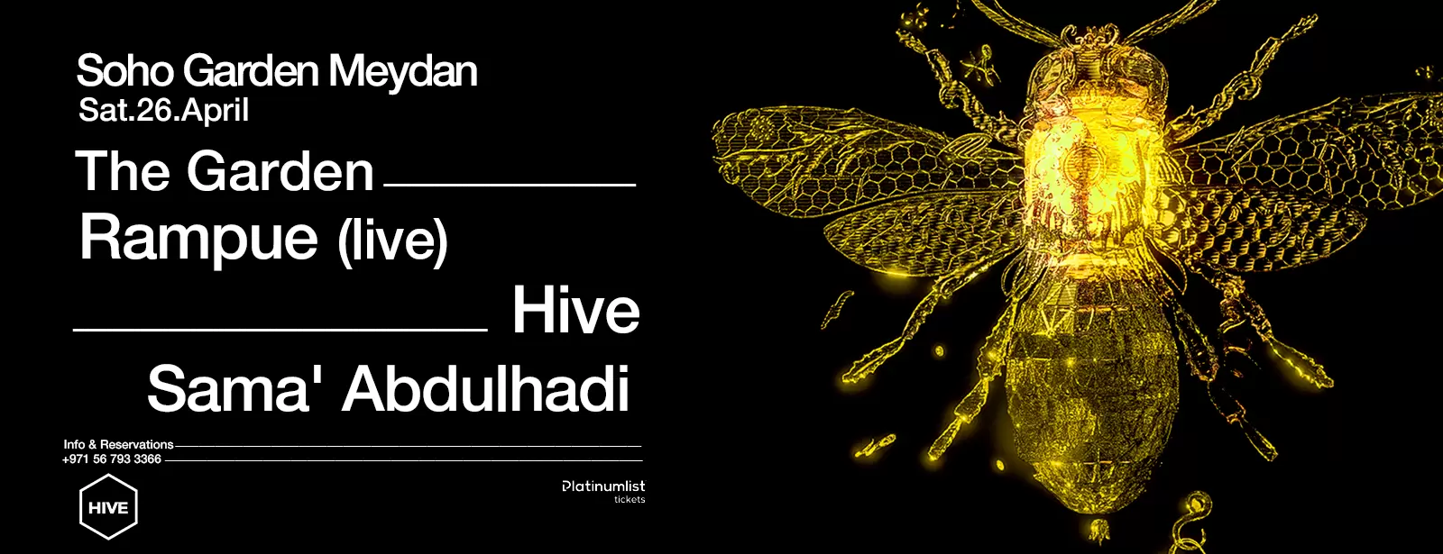 Sama’ Abdulhadi & Rampue (LIVE) at Soho Garden Meydan - Dubai