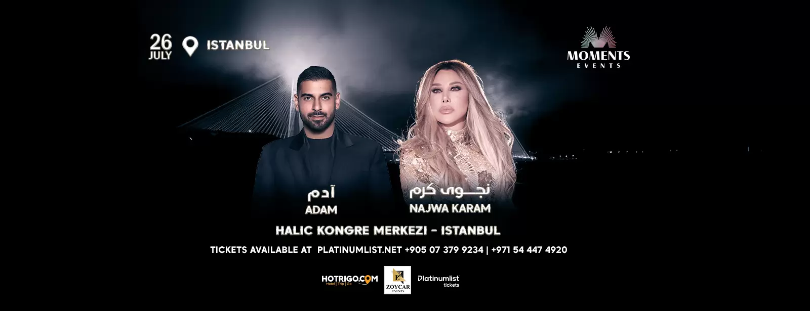 Najwa Karam & Adam Live at Haliç Congress Center, Istanbul, Turkey 2025