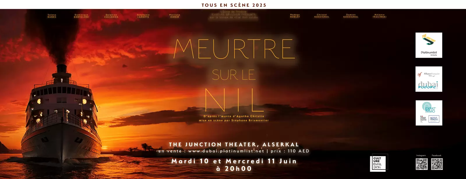 Meurtre sur le Nil at The Junction in Dubai