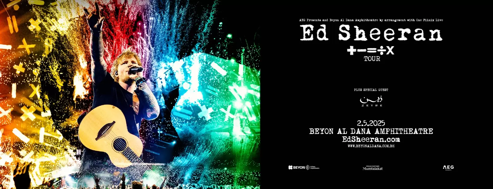 Ed Sheeran at Beyon Al Dana Amphitheatre, Bahrain