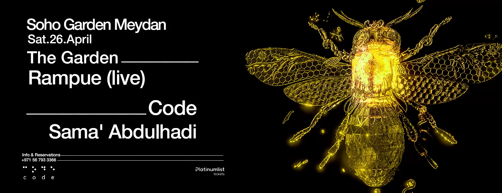 Sama’ Abdulhadi & Rampue (LIVE) at Soho Garden Meydan - Dubai
