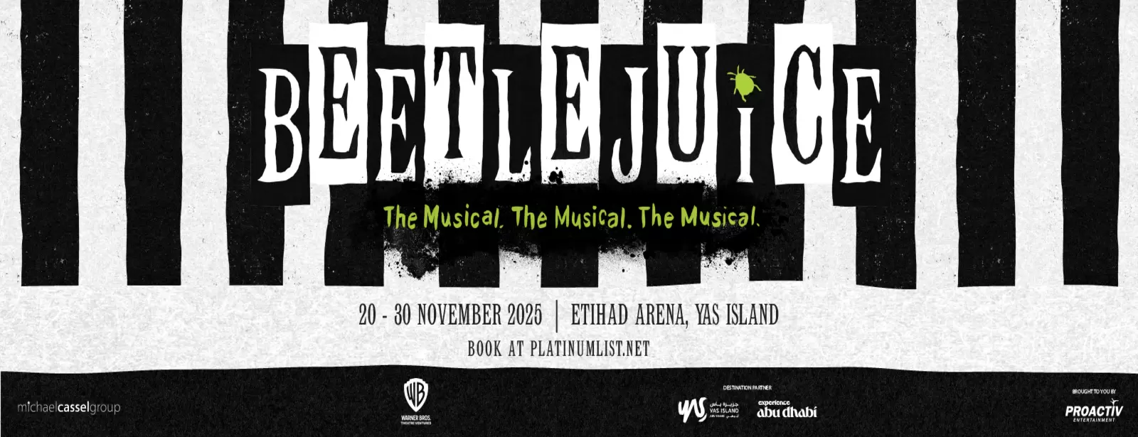 Beetlejuice The Musical at Etihad Arena in Abu Dhabi