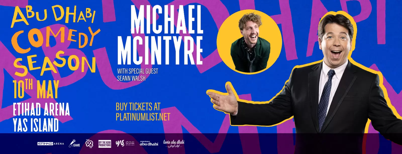 Michael McIntyre at Etihad Arena in Abu Dhabi