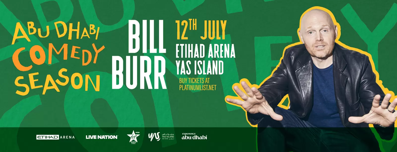 Bill Burr at Etihad Arena in Abu Dhabi