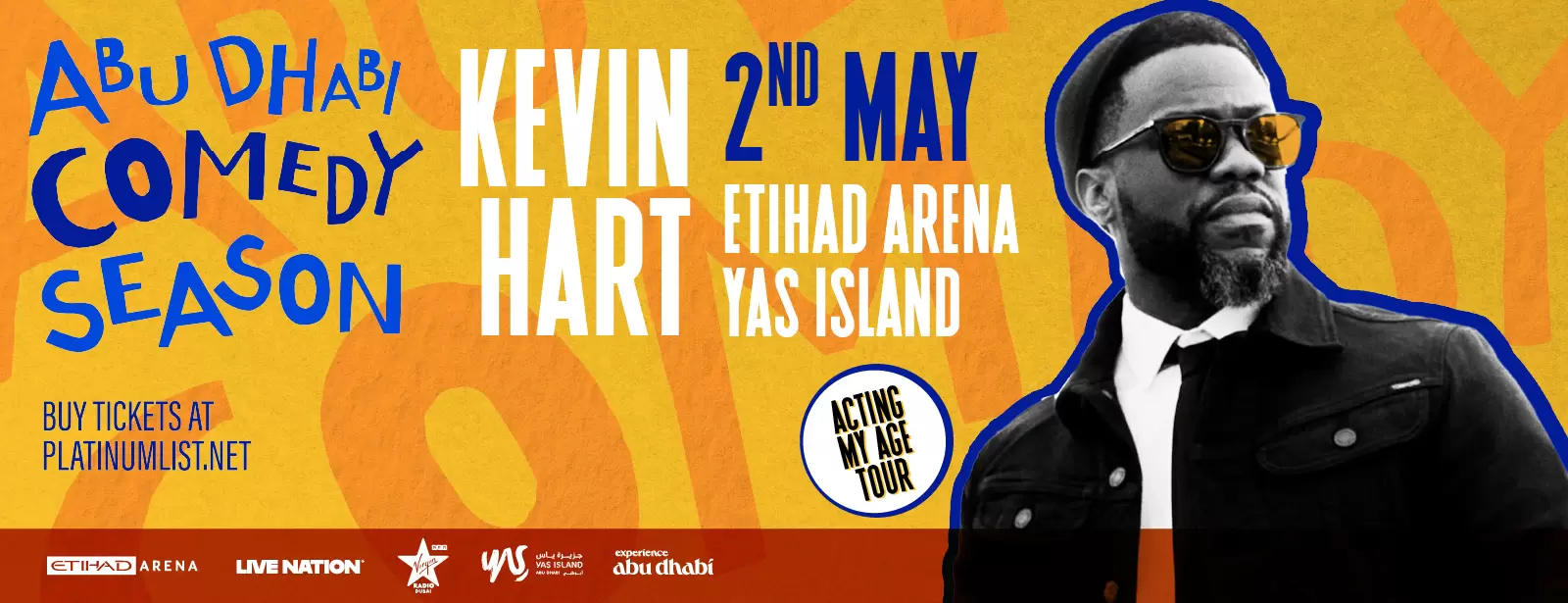 Kevin Hart at Etihad Arena in Abu Dhabi