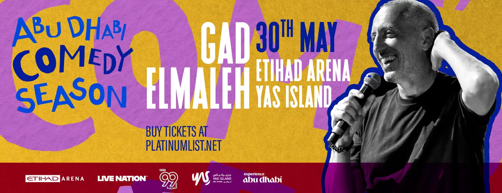 Gad Elmaleh at Etihad Arena in Abu Dhabi