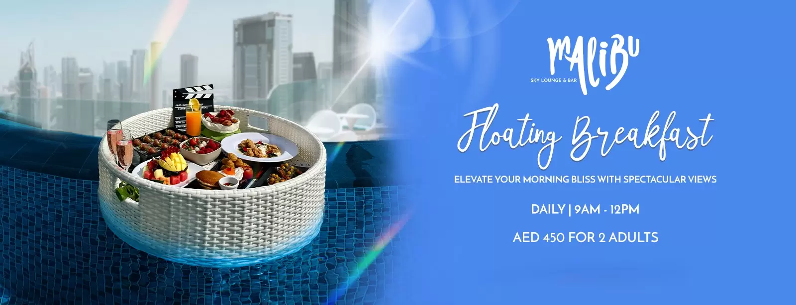 Floating Breakfast at Malibu Sky Lounge & Bar