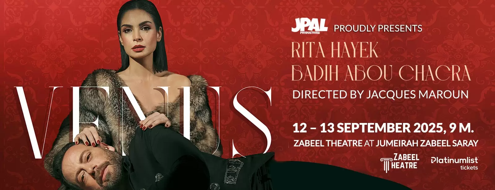 Venus with Rola Beksmati and Badih Abou Chacra at Zabeel Theatre, Dubai