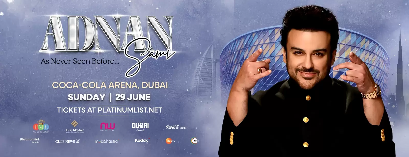 Adnan Sami Live at Coca-Cola Arena in Dubai