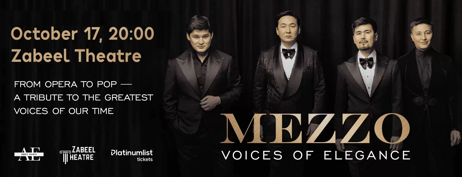Mezzo: Voices of Elegance at Zabeel Theatre in Dubai