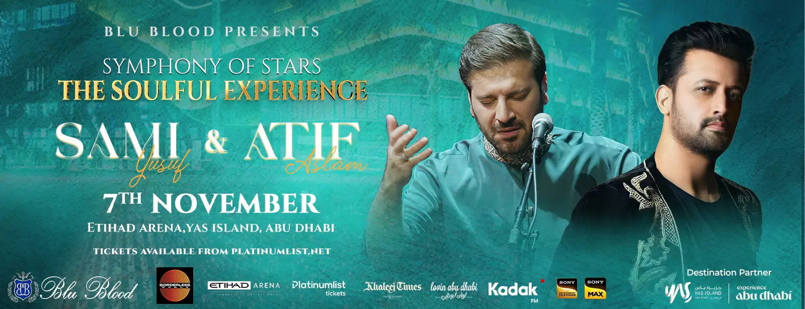Blu Blood presents Symphony of Stars with Atif Aslam and Sami Yusuf at Etihad Arena in Abu Dhabi