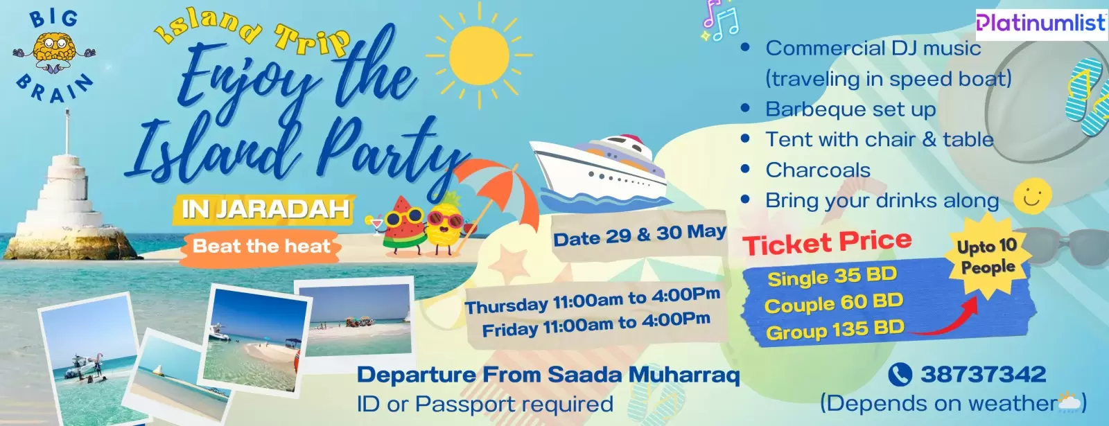Island Trip - Enjoy the Island Party in Jaradah