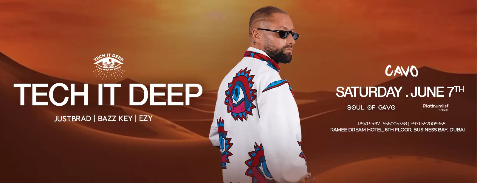 Soul of Cavo Presents Tech It Deep Live in Dubai