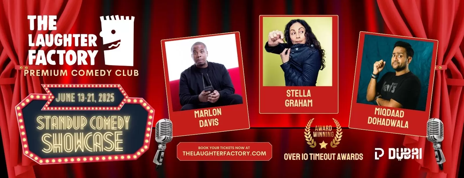 The Laughter Factory June 2025 in Dubai and Abu Dhabi