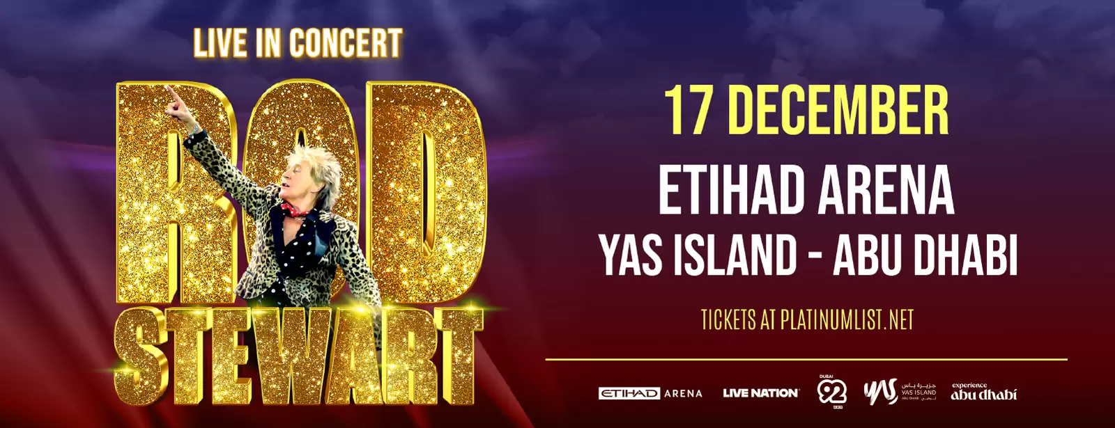 Rod Stewart at Etihad Arena in Abu Dhabi