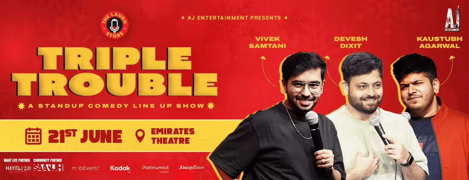 Triple Trouble Ft. Devesh Dixit, Vivek Samtani and Kaustubh Agarwal live in Dubai