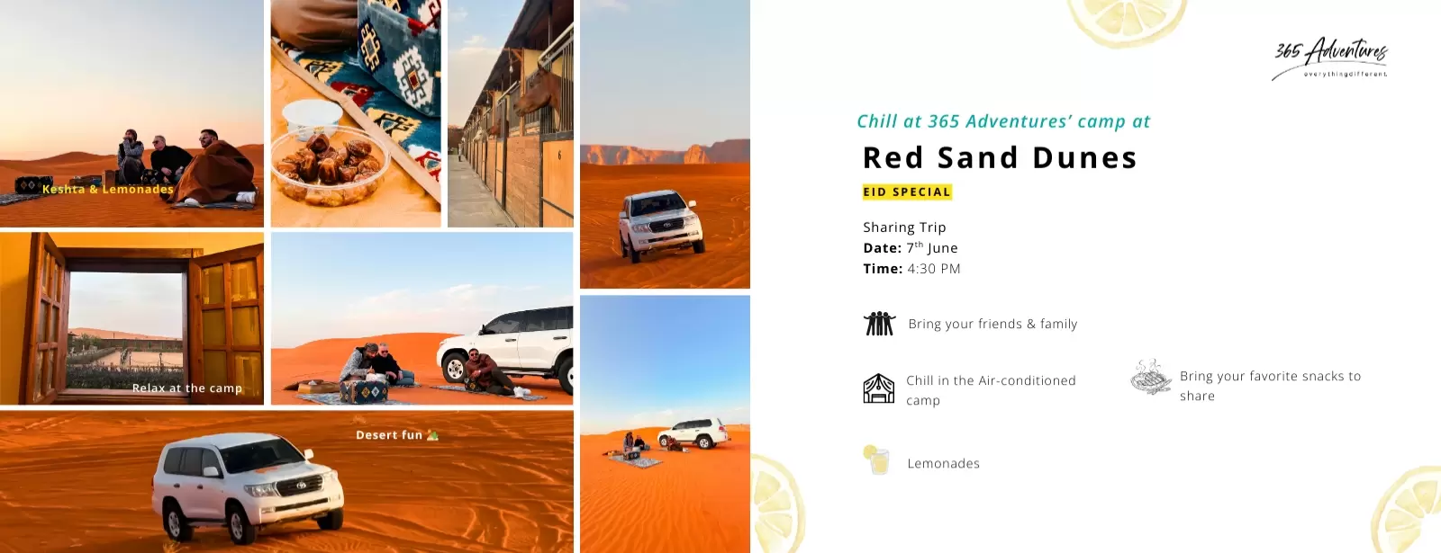 Eid Special: Shared Red Sands Safari + Camp Visit