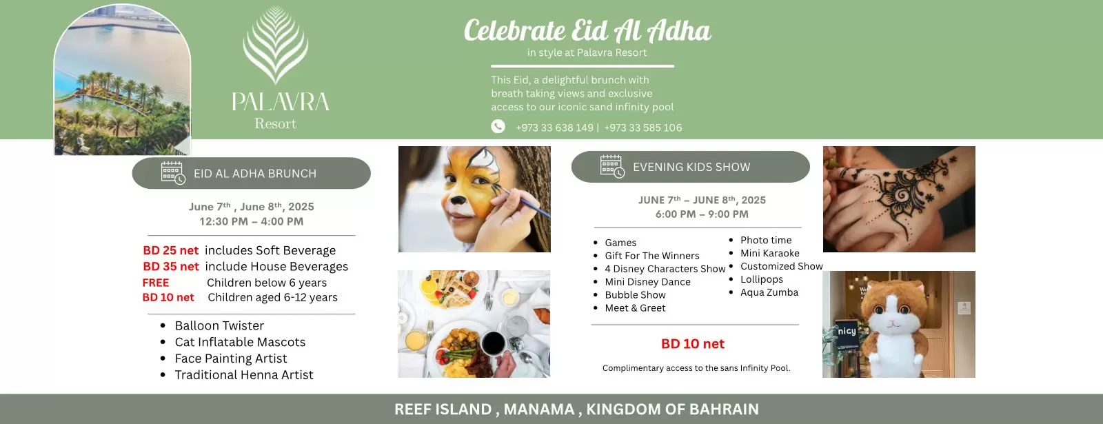 Celebrate Eid Al Adha at Palavra Resort