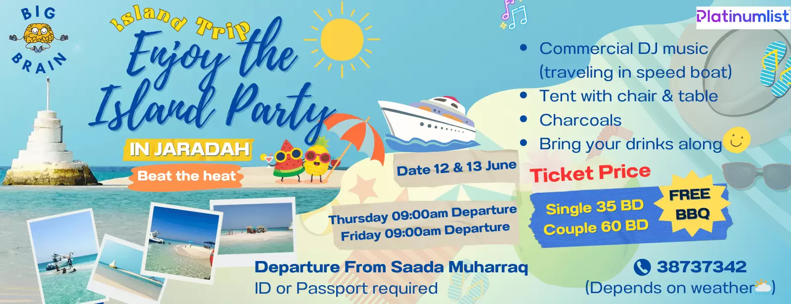 Island Day Trip - Enjoy the Island Party in Jaradah